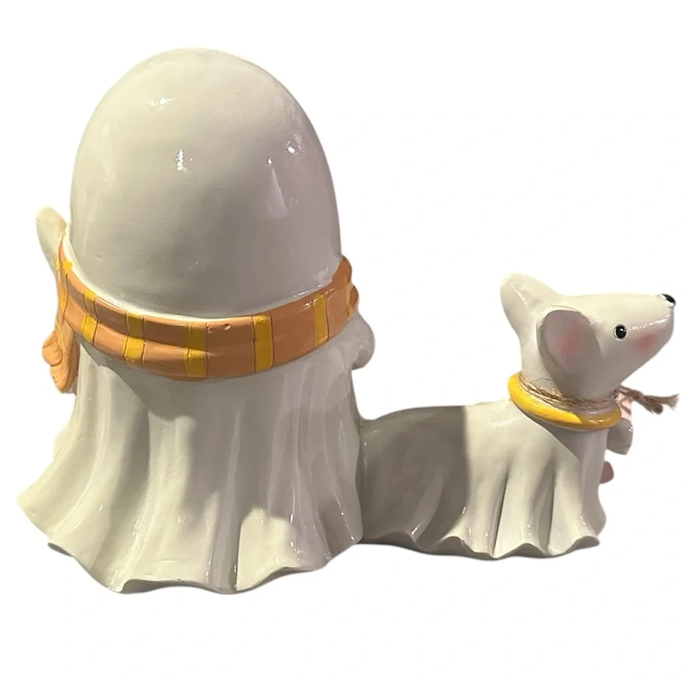 NWT Viral Waving Scarf Ghost and Dog Figurine